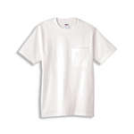 Personalized Adult T-Shirts - Anvil 6.1 oz. Cotton Pocket T-Shirt - White/Neutral
