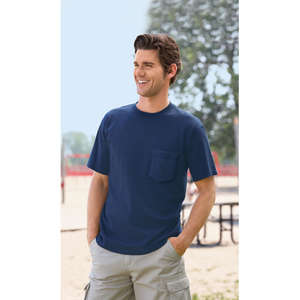 Anvil 6.1 oz. Cotton Pocket T-Shirt - Dark/Colors 