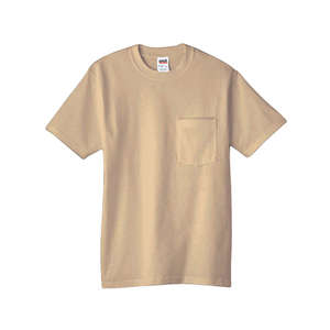 Anvil 6.1 oz. Cotton Pocket T-Shirt - Dark/Colors Sand