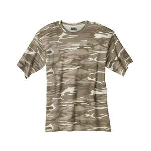 Anvil 4.9 oz. 100% Ringspun Cotton Camo T-Shirt - Dark/All Camouflage, Sand