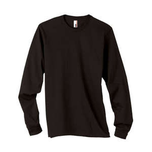 Anvil 4.5 oz. Long-Sleeve Fashion Fit T-Shirt - Dark/Colors Black