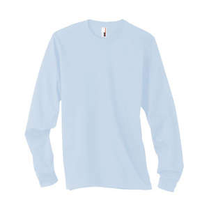 Anvil 4.5 oz. Long-Sleeve Fashion Fit T-Shirt - Dark/Colors Blue, Light
