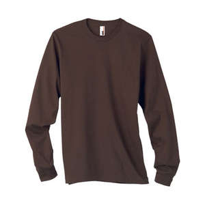 Anvil 4.5 oz. Long-Sleeve Fashion Fit T-Shirt - Dark/Colors Chocolate