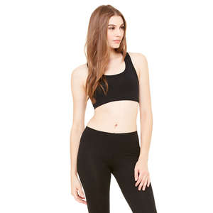 Custom Promotional Bella Women's Nylon/Spandex Sports Bra - Dark/All