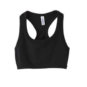 Bella Women's Nylon/Spandex Sports Bra - Dark/All Black