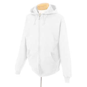 Custom Promotional Jerzees Youth 8 oz. 50/50 NuBlend Full-Zip Hoodie - White/Neutral