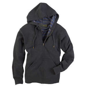 PlayBack Full-Zip French Terry Hoodie with Inside Stripe - Dark/All Carbon/Stripe