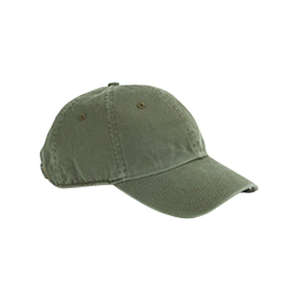 Hyp 6-Panel Enzyme-Washed Twill Cap - Dark/All Olive