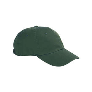Hyp 6-Panel Enzyme-Washed Twill Cap - Dark/All Green, Forest