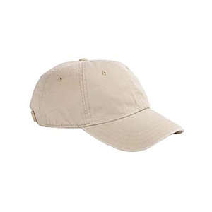 Hyp 6-Panel Enzyme-Washed Twill Cap - Dark/All Khaki
