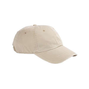 Hyp 6-Panel Enzyme-Washed Twill Cap - Dark/All Organic