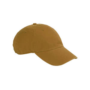 Hyp 6-Panel Enzyme-Washed Twill Cap - Dark/All Orange, Burnt