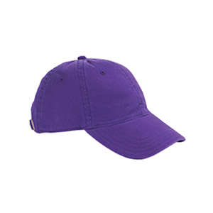 Hyp 6-Panel Enzyme-Washed Twill Cap - Dark/All Grape