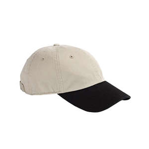 Hyp 6-Panel Enzyme-Washed Twill Cap - Dark/All Stone/Black