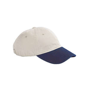 Hyp 6-Panel Enzyme-Washed Twill Cap - Dark/All Stone/Blue, Navy