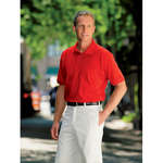 Promotional Mens Golf & Polo Shirts - Anvil 6 oz. Jersey Sport Shirt - Dark/Colors