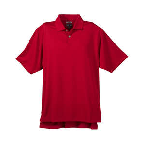 adidas Golf Men's ClimaLite Tech Jersey Polo - Dark/All Red, University