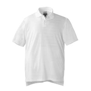 adidas Golf Men's ClimaCool Mesh Solid Textured Polo - Dark/All White