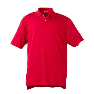 adidas Golf Men's ClimaCool Mesh Solid Textured Polo - Dark/All Midori