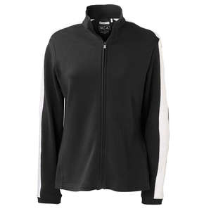 adidas Golf Women's ClimaLite Full-Zip Jacket - Dark/All Black/White