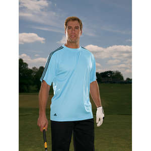 adidas Golf Men's ClimaLite 3-Stripes Golf T-Shirt - Dark/All