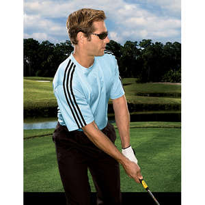 adidas Golf Men's ClimaLite 3-Stripes Golf T-Shirt - Dark/All