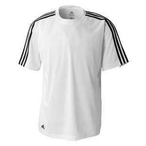 adidas Golf Men's ClimaLite 3-Stripes Golf T-Shirt - Dark/All White/Black