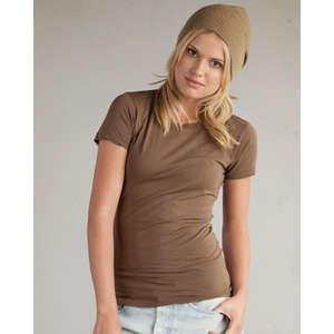 Alternative Women's Tear-Away Label T-Shirt - Dark/Colors Brown, Cigar