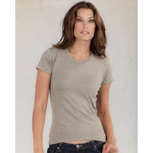 Alternative Women's Destroyed T-Shirt - Dark/All Linen, Heathered