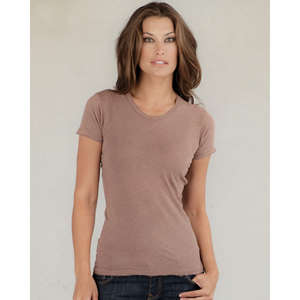 Alternative Women's Destroyed T-Shirt - Dark/All Redwood, Heathered