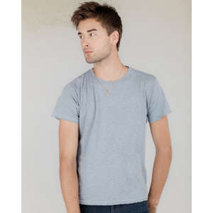 Alternative Men's Destroyed T-Shirt - Dark/All Blue, Heathered Dirty