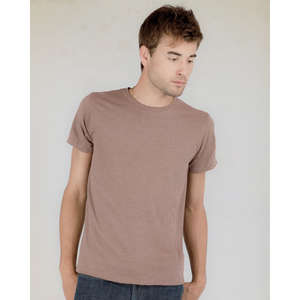 Alternative Men's Destroyed T-Shirt - Dark/All Redwood, Heathered