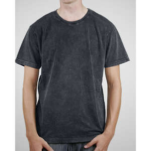 Alternative Men's Acid Wash Basic Crew - Dark/All Blue