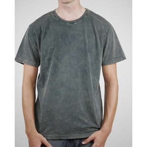Alternative Men's Acid Wash Basic Crew - Dark/All Green