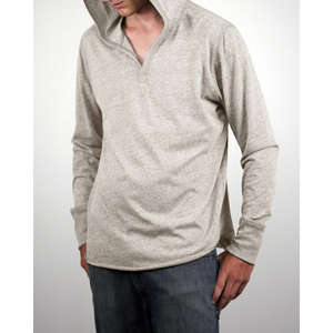 Alternative Long-Sleeve Pullover Hoodie - Light/Heather Oat, Eco Heather