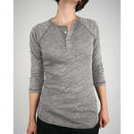 Logo Promotional Products - Alternative 3/4-Sleeve Raglan Henley - Light/Heather