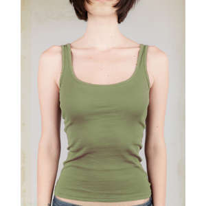 Alternative Women's Beater Tank - Dark/All Green