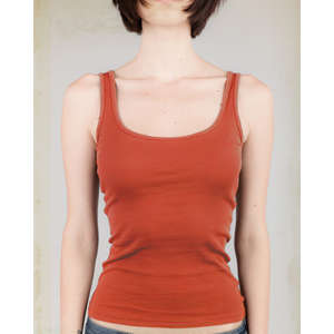 Alternative Women's Beater Tank - Dark/All Red, Tomato