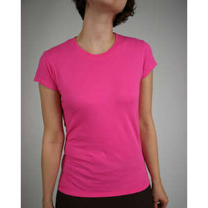 Custom Promotional Alternative Women's Cap-Sleeve Crew - Dark/Colors