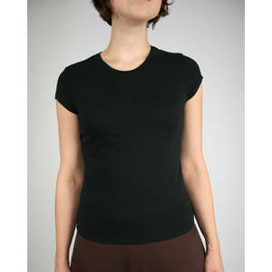 Alternative Women's Cap-Sleeve Crew - Dark/Colors Black