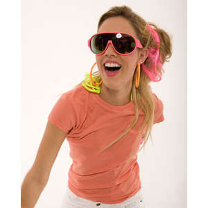 Alternative Women's Cap-Sleeve Crew - Dark/Colors Persimmon