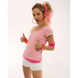 Alternative Women's Cap-Sleeve Crew - Dark/Colors Pink, Rose