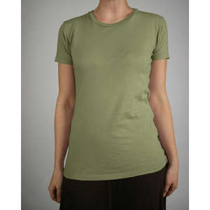 Alternative Women's Basic Crew - Dark/All Green, Fern