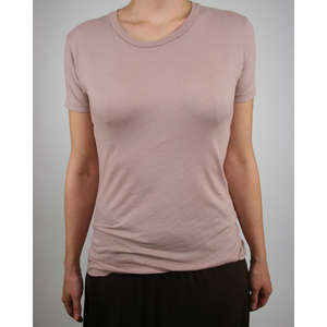 Alternative Women's Basic Crew - Dark/All Pink, Petal