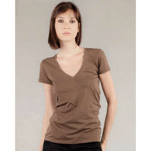Alternative Women's Short-Sleeve V-Neck - Dark/All Cocoa