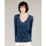 Imprinted Promotional Products - Alternative Women's Long-Sleeve V-Neck - Dark/All