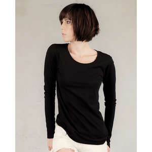 Alternative Women's Long-Sleeve Crew - Dark/All Black