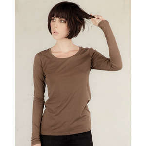Alternative Women's Long-Sleeve Crew - Dark/All Cocoa