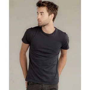 Alternative 3.5 oz. Organic Basic Crew - Dark/All Gray, Coal
