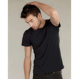 Alternative 3.5 oz. Organic Basic Crew - Dark/All Black